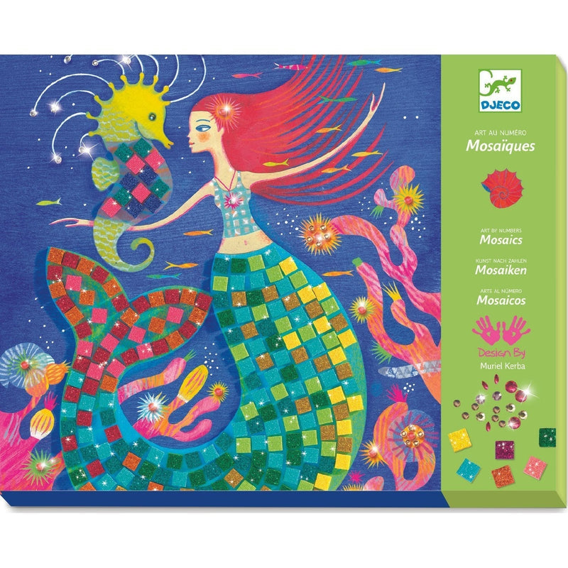 DJECO Le Grand Artist Mosaics Kit - The Mermaid's Song-DJECO-Little Giant Kidz