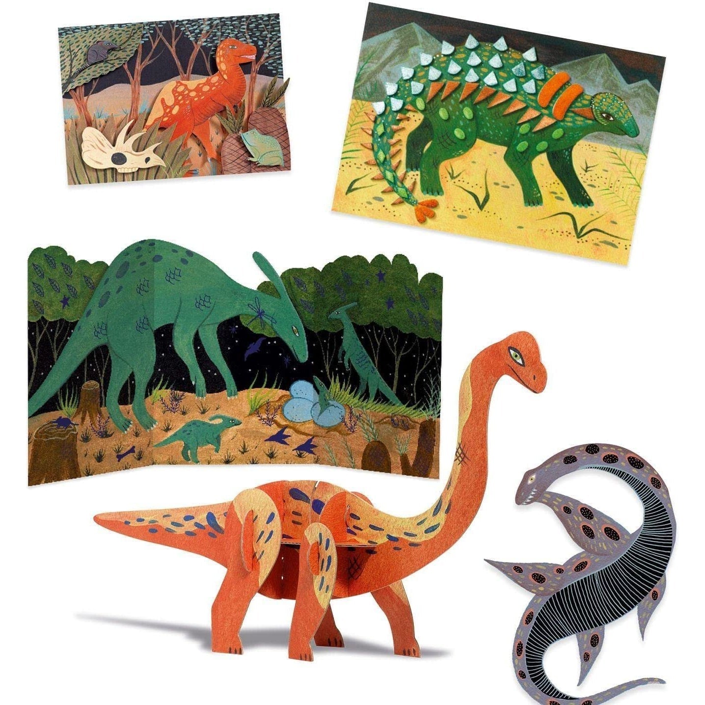 DJECO Le Grand Artist Multi-Activity Craft Kit - The World of Dinosaurs-DJECO-Little Giant Kidz