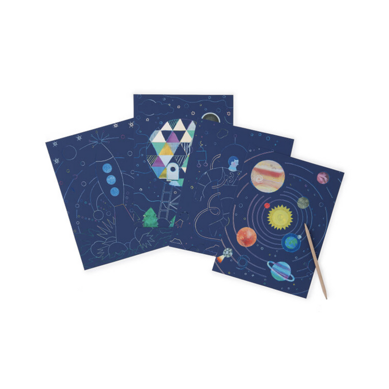 DJECO Petit Gifts Scratch Cards - Cosmic Mission-DJECO-Little Giant Kidz