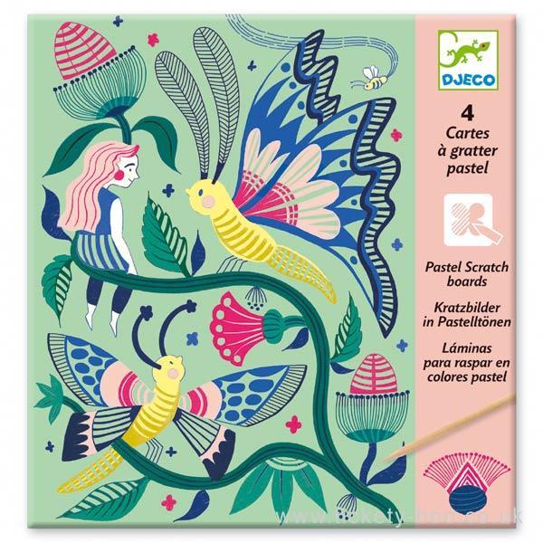DJECO Petit Gifts Scratch Cards - Fantasy Garden-DJECO-Little Giant Kidz