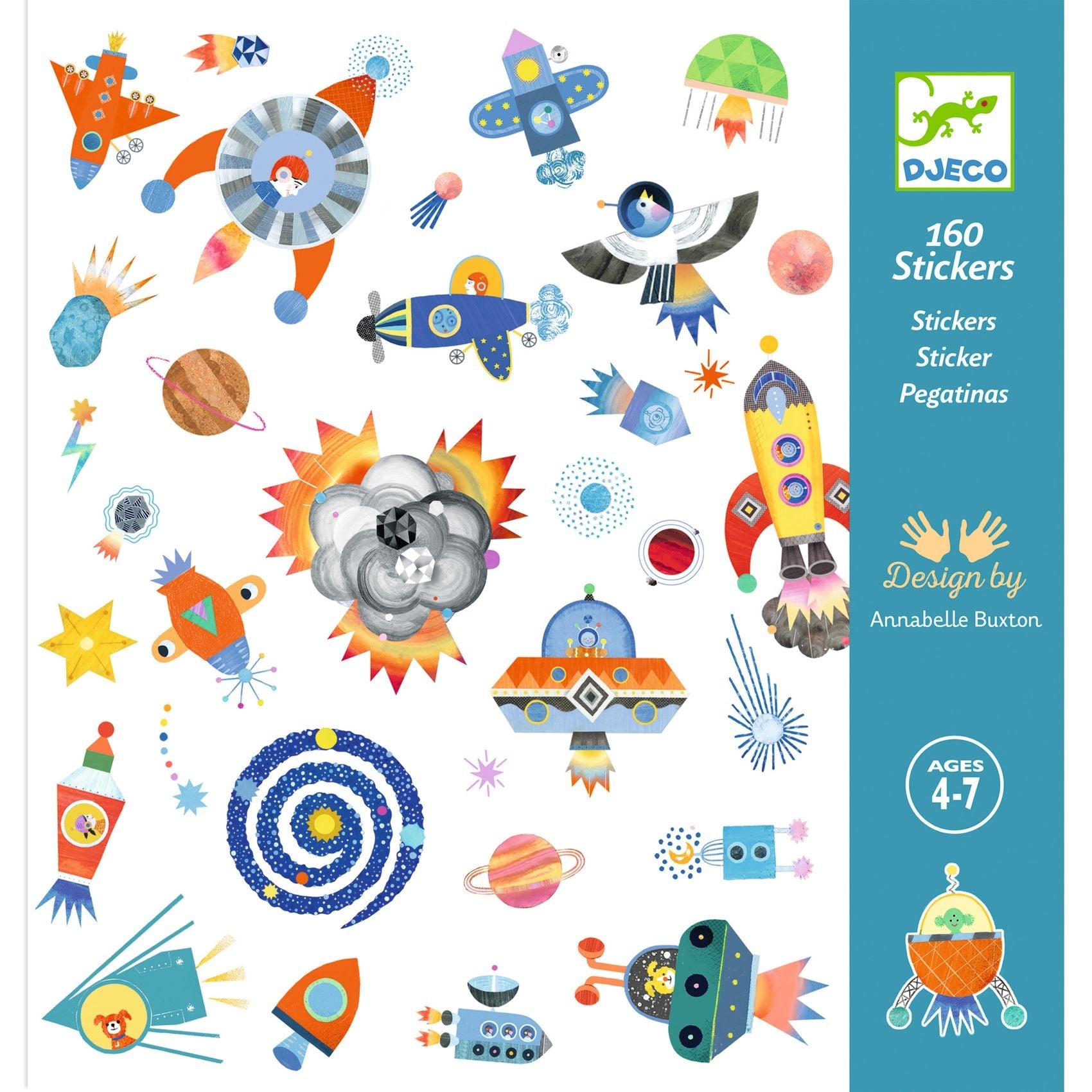 DJECO Petit Gifts Stickers - Interstellar-DJECO-Little Giant Kidz