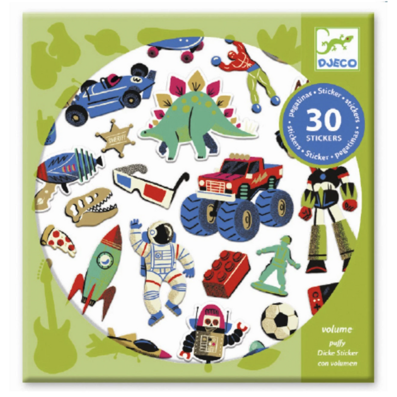 DJECO Petit Gifts Stickers - Retro Toys-DJECO-Little Giant Kidz
