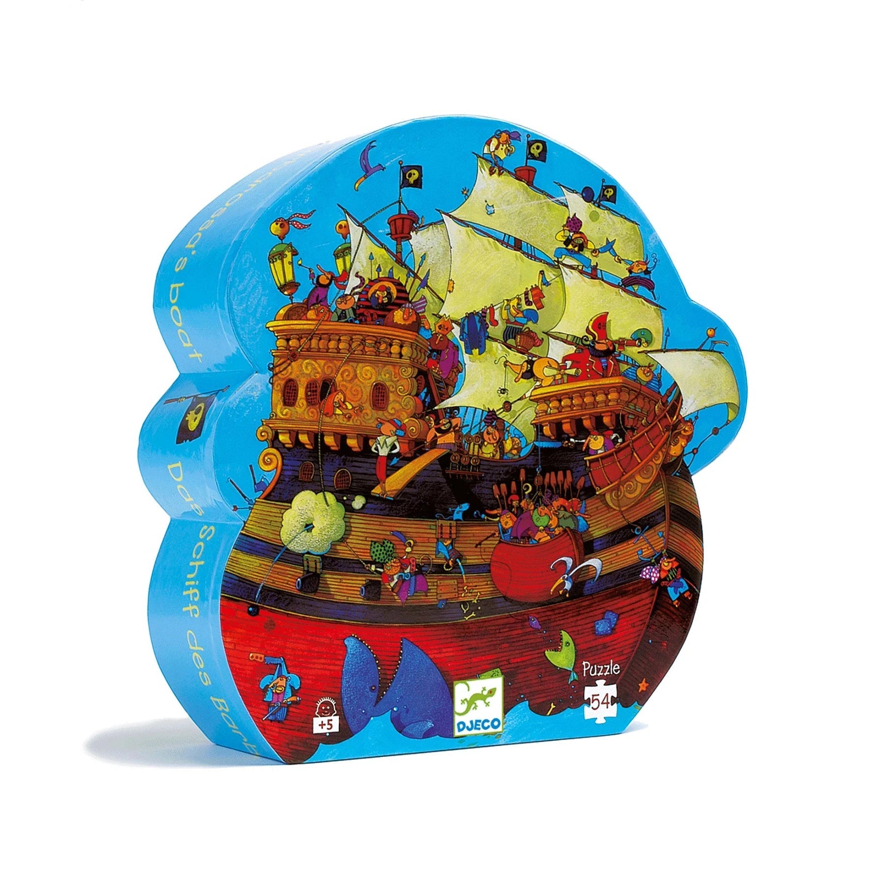 DJECO Silhouette Puzzle - Barbarossa's Boat (54 Pieces)-DJECO-Little Giant Kidz