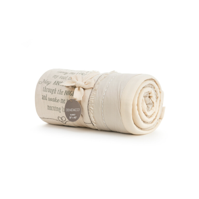Demdaco Blanket - Goodnight Prayer (Neutral)-DEMDACO-Little Giant Kidz