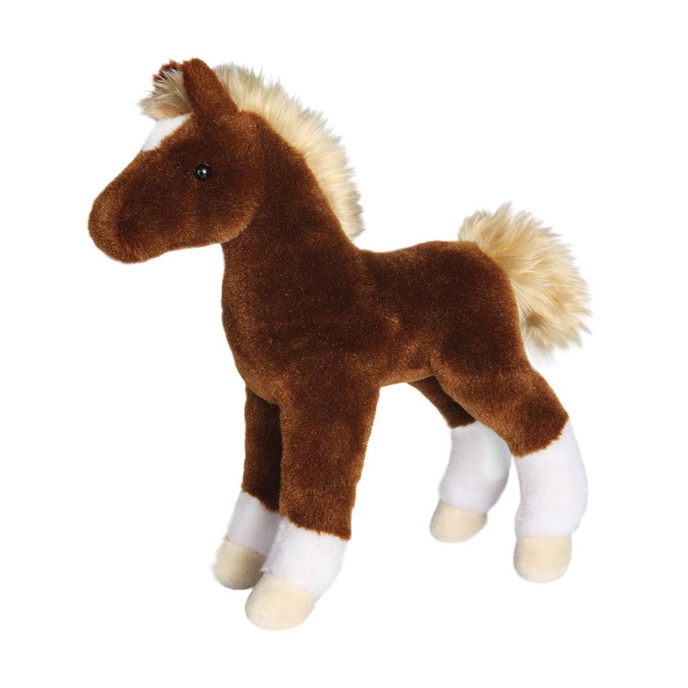 Douglas Cuddle Toys Teak Chestnut Foal-DOUGLAS-Little Giant Kidz