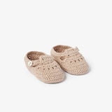 Elegant Baby Doeskin T-Strap Hand Crocheted Baby Booties-ELEGANT BABY-Little Giant Kidz