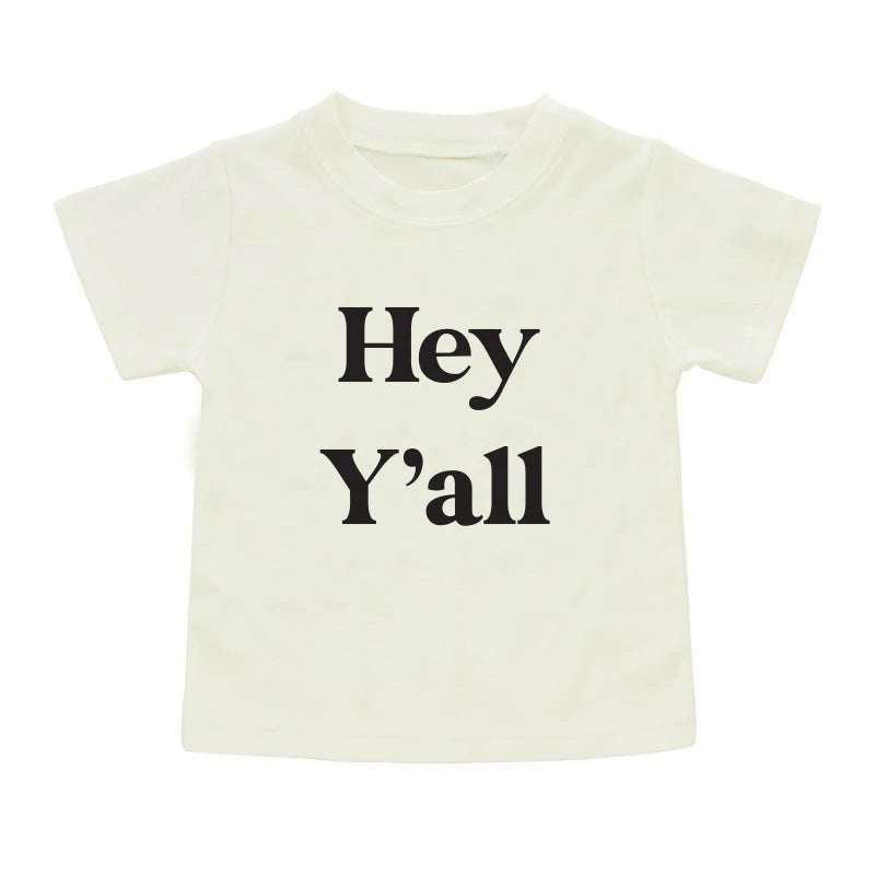 Emerson & Friends Toddler Kids Tee Shirt - Hey Y'all-Emerson and Friends-Little Giant Kidz