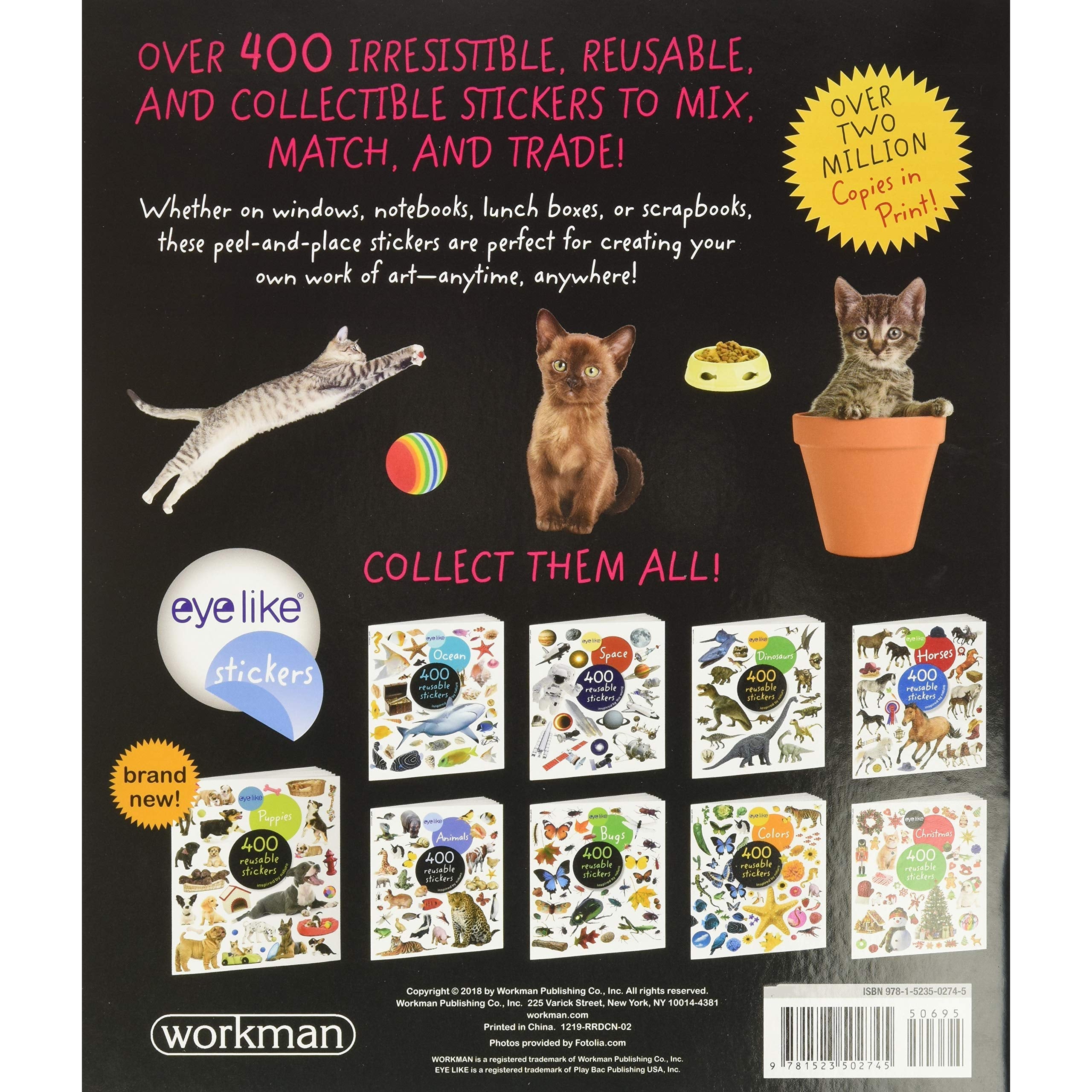 Eyelike Stickers: Kittens- Paperback Book-HACHETTE BOOK GROUP USA-Little Giant Kidz