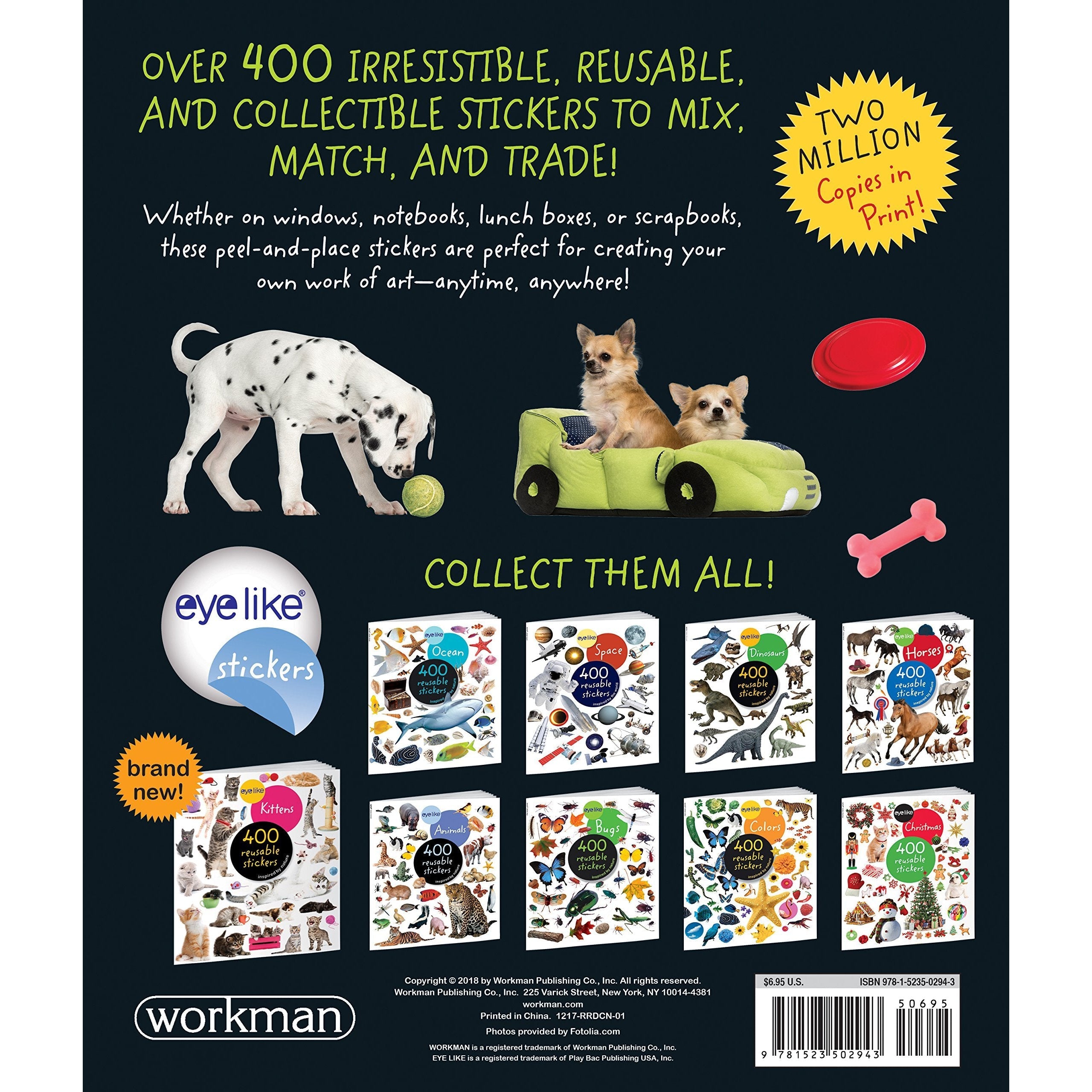 Eyelike Stickers: Puppies (Paperback Book)-HACHETTE BOOK GROUP USA-Little Giant Kidz