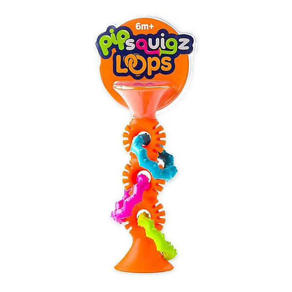 Fat Brain PipSquigz Loops - Bendy, Rattly, Chewy Suction Cup Toy-FATBRAIN-Little Giant Kidz