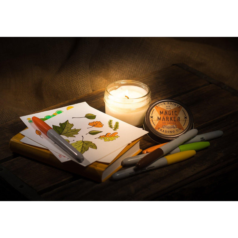 Four Point's Trading Company Magic Marker Soy Candle-FOUR POINTS TRADING COMPANY-Little Giant Kidz