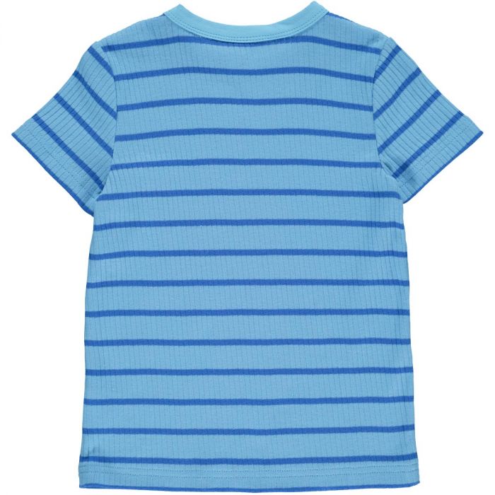 Fred's World Alfa Stripe Shirt - Bunny Blue-Fred's World-Little Giant Kidz