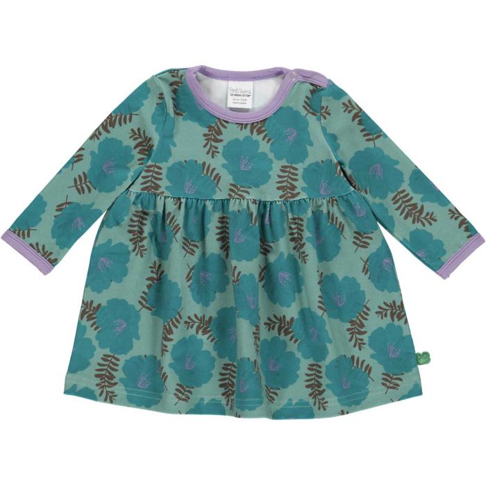 Fred's World Mineral Organic Cotton Floral Print Long Sleeve Dress-Fred's World-Little Giant Kidz