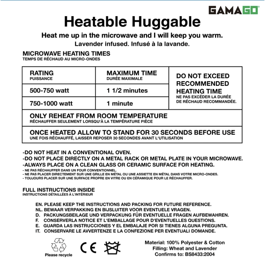 GAMAGO Huggable Heating Pad & Pillow - Pizza-NMR Distribution America-Little Giant Kidz
