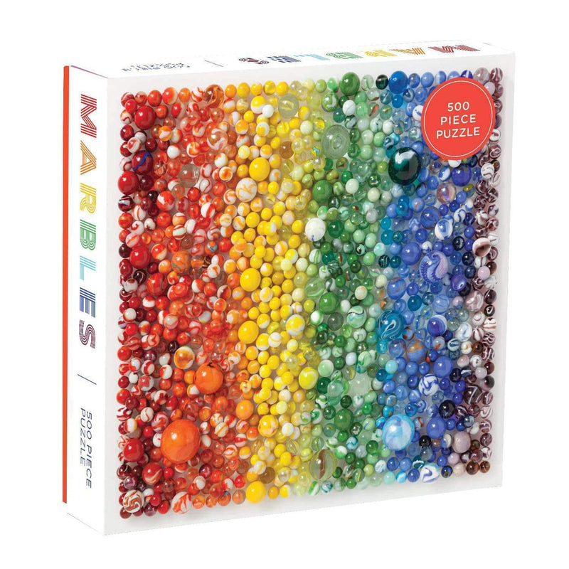 Galison Rainbow Marbles 500 Piece Puzzle-HACHETTE BOOK GROUP USA-Little Giant Kidz