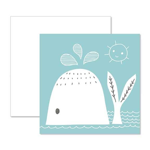 Gift Enclosure Card - Whale-CR GIBSON-Little Giant Kidz