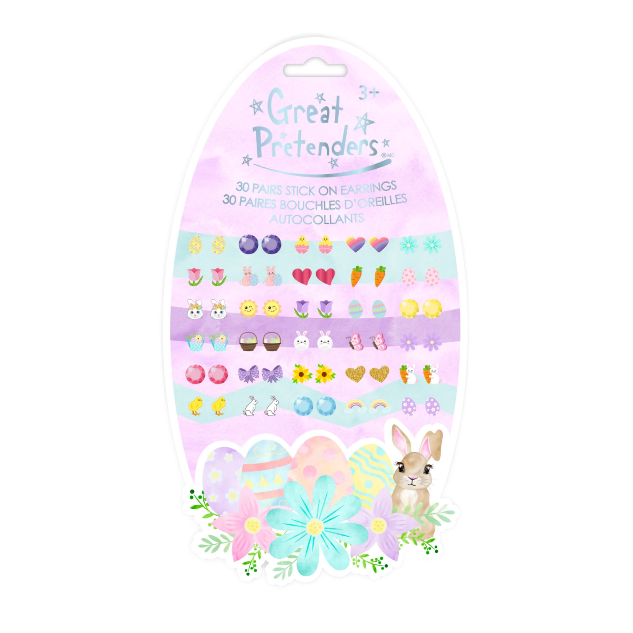 Great Pretenders - Easter Bunny Sticker Earrings