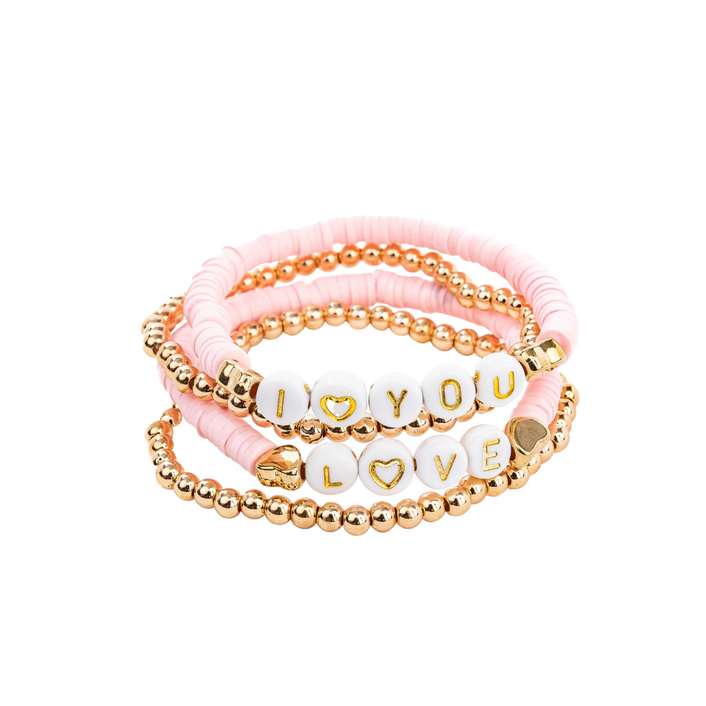 Great Pretenders Pink Love Bracelet-Great Pretenders-Little Giant Kidz