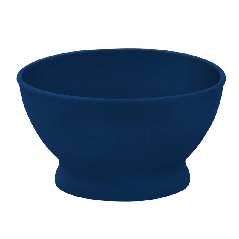 Green Sprouts Feeding Bowl Made From Silicone - Navy (6M+)-Green Sprouts-Little Giant Kidz