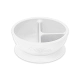 Green Sprouts Learning Bowl Made From Silicone - White (9M+)-Green Sprouts-Little Giant Kidz