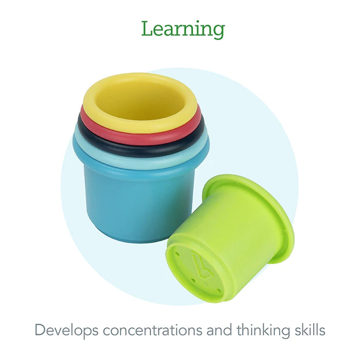 Green Sprouts Sprout Ware® Stacking Cups made from Plants (6M+)-Green Sprouts-Little Giant Kidz