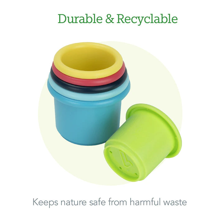 Green Sprouts Sprout Ware® Stacking Cups made from Plants (6M+)-Green Sprouts-Little Giant Kidz