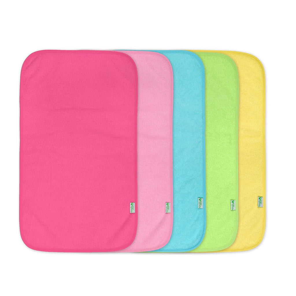 Green Sprouts Stay-Dry Burp Pads (5-Pack) Pink Set-Green Sprouts-Little Giant Kidz