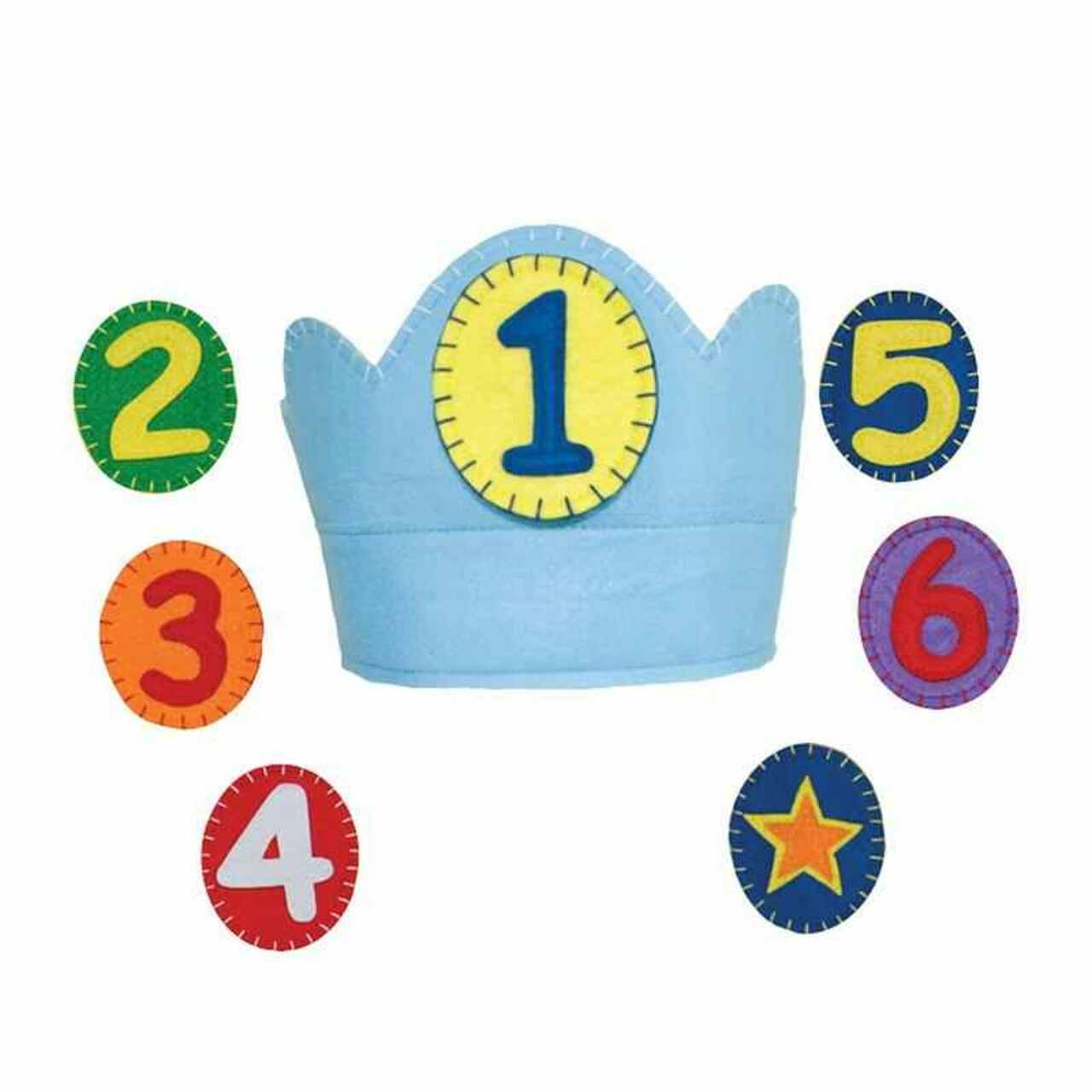 Groovy Holidays George Yearly Birthday Crown - Blue-Groovy Holidays-Little Giant Kidz