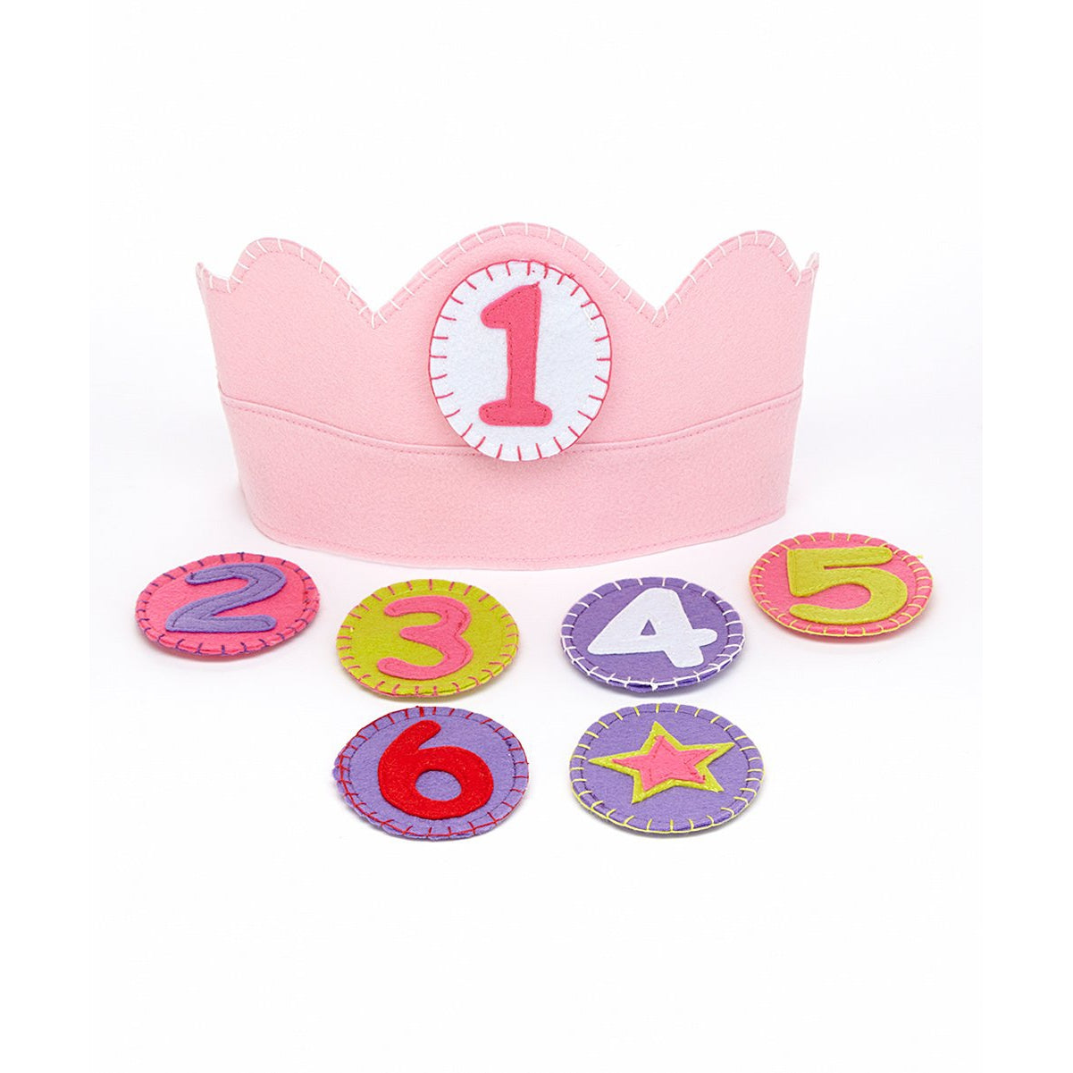 Groovy Holidays Katherine Yearly Birthday Crown - Pink-Groovy Holidays-Little Giant Kidz