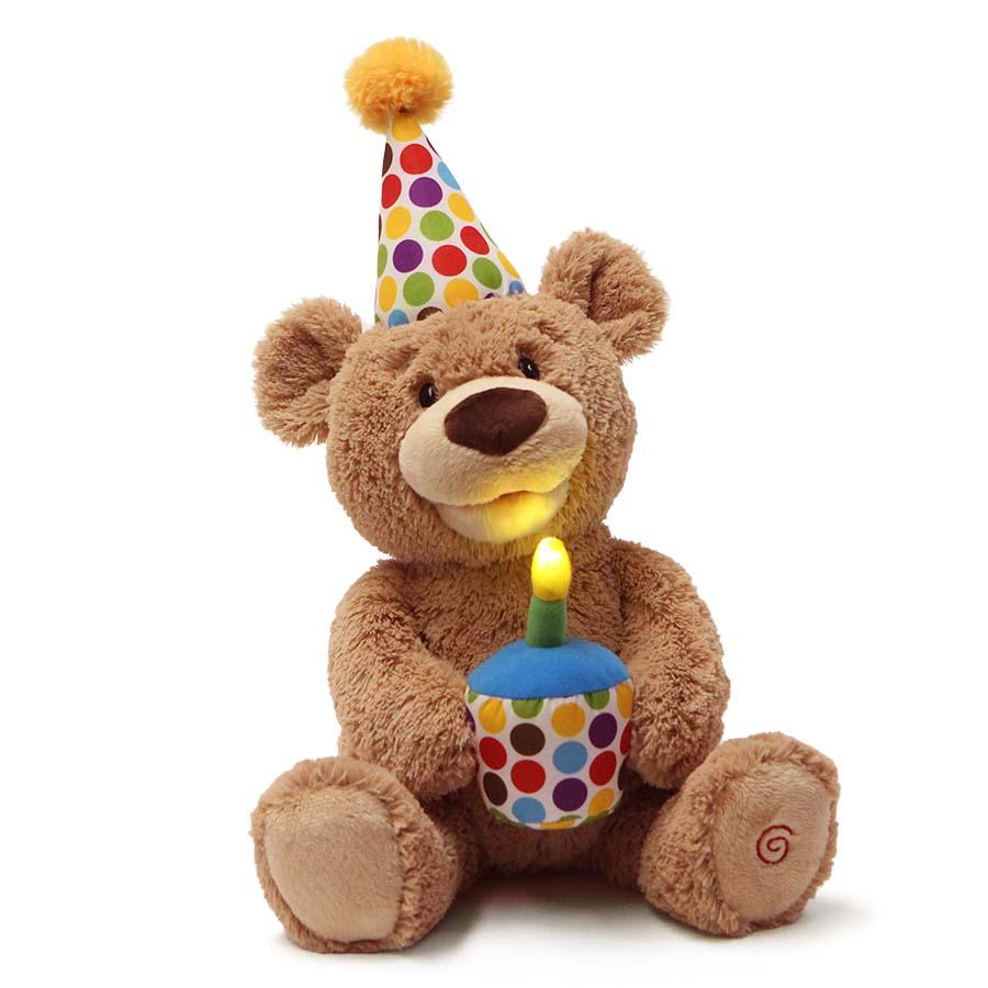 Gund Happy Birthday Animated Teddy - 12"-GUND-Little Giant Kidz