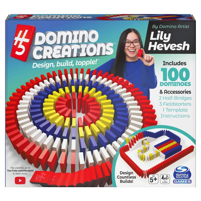 H5 – Domino Creations Game Set by Lily Hevesh - 100pc-Spin Master Ltd-Little Giant Kidz