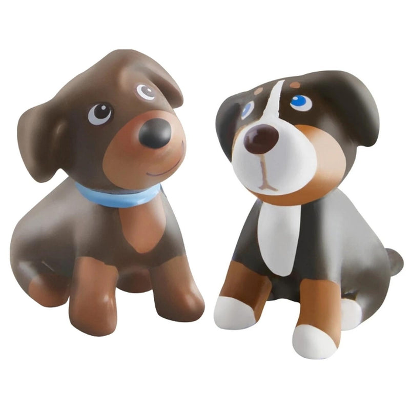 HABA Little Friends Brown and Tricolor Puppies Play Set-HABA-Little Giant Kidz