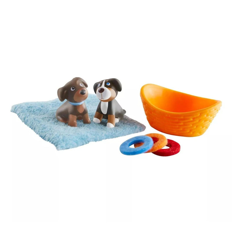 HABA Little Friends Brown and Tricolor Puppies Play Set-HABA-Little Giant Kidz