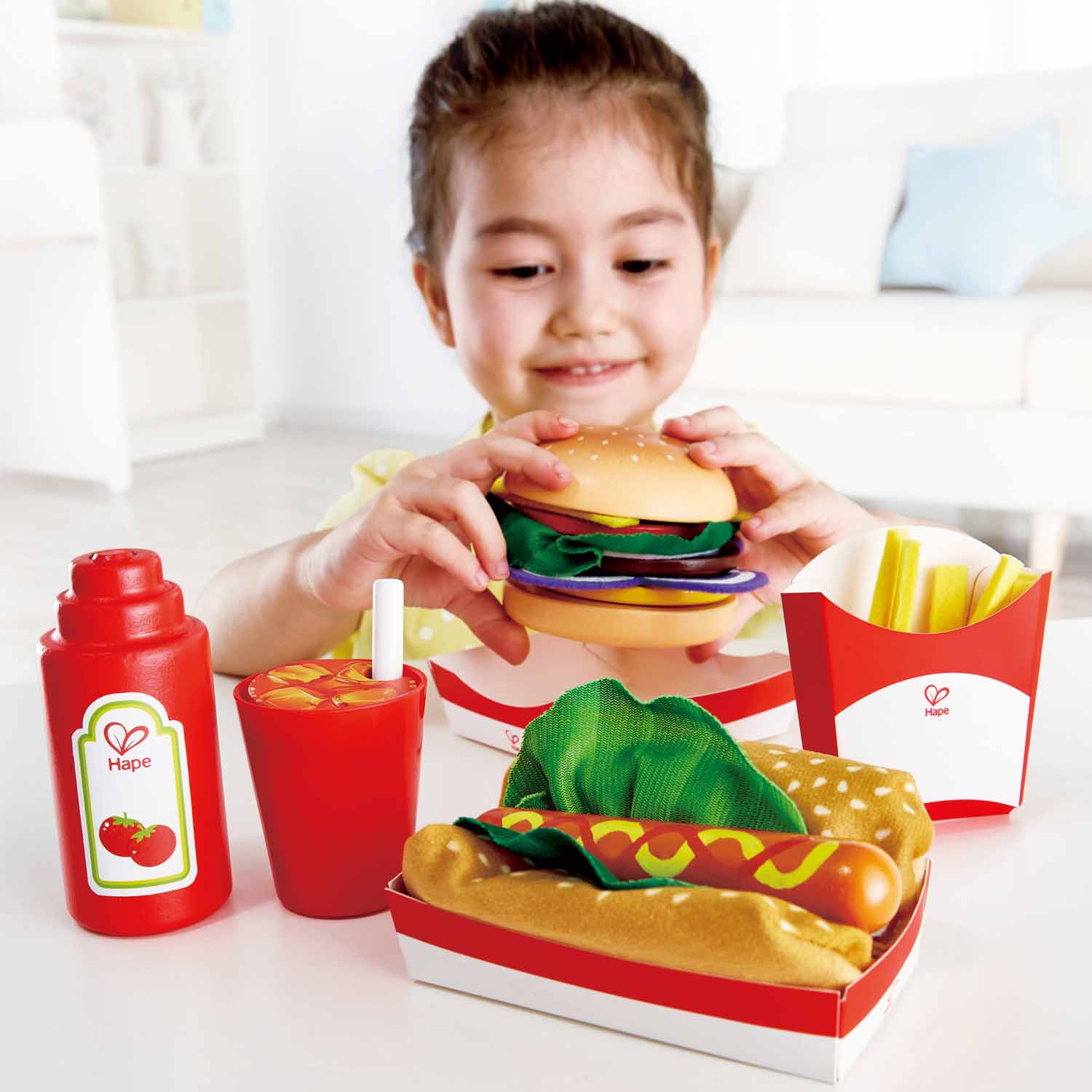 Hape Fast Food Set-HAPE-Little Giant Kidz
