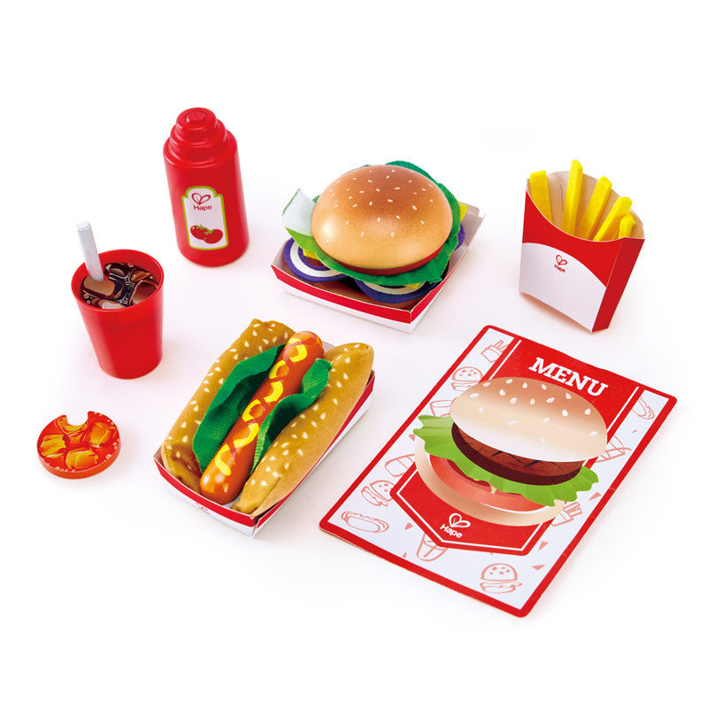 Hape Fast Food Set-HAPE-Little Giant Kidz