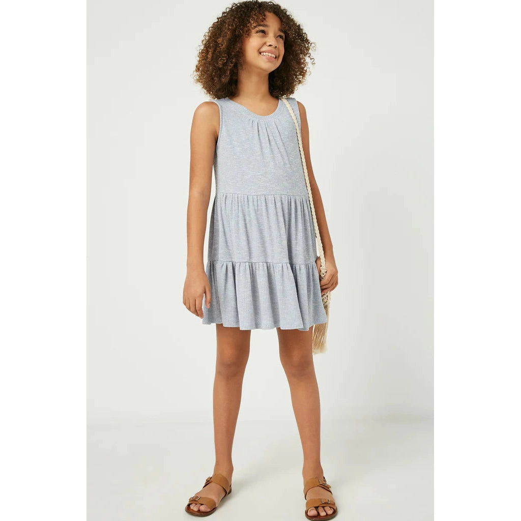 Hayden Girls Sky Marled Knit Tunic-HAYDEN GIRLS-Little Giant Kidz