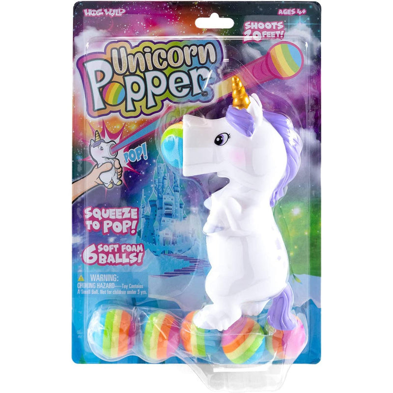 Hog Wild White Unicorn Popper Toy-HOG WILD-Little Giant Kidz