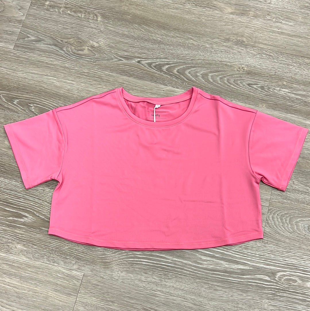 Honesty Clothing Light Pink Cropped Top-HONESTY-Little Giant Kidz