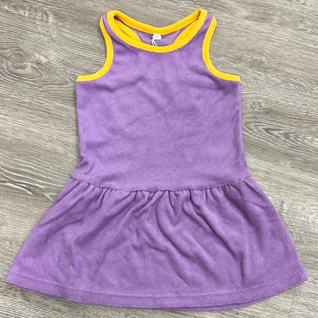 Honesty Clothing Purple/Gold Tennis Dress-HONESTY-Little Giant Kidz