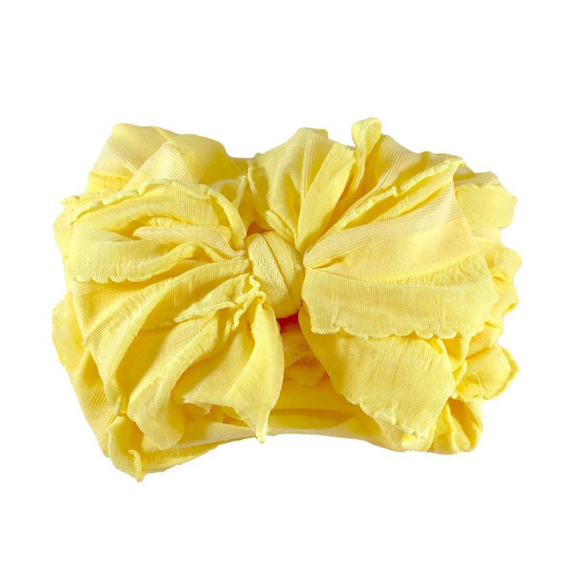 In Awe Couture Buttercup Ruffled Headband-IN AWE COUTURE-Little Giant Kidz