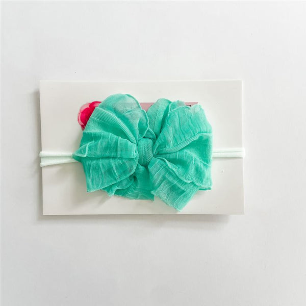 In Awe Couture Mini Headband - Cool Mint-IN AWE COUTURE-Little Giant Kidz