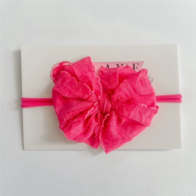 In Awe Couture Mini Headband - Hot Pink-IN AWE COUTURE-Little Giant Kidz