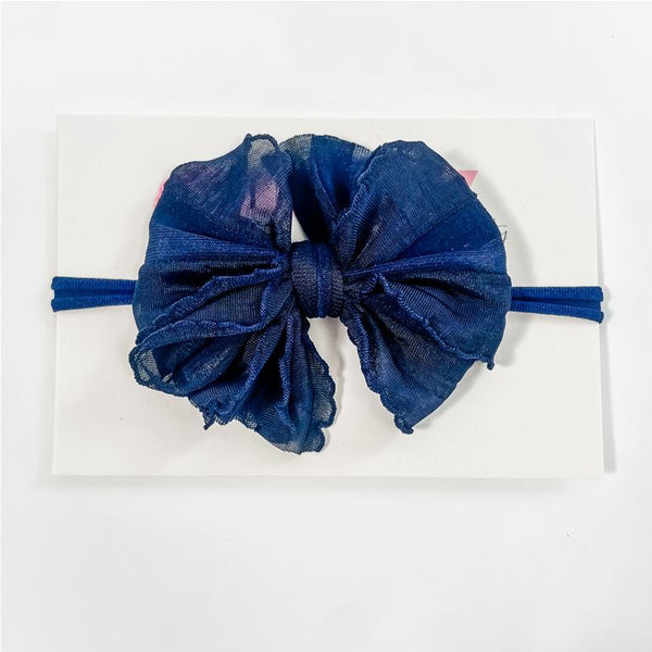 In Awe Couture Mini Headband - Navy-IN AWE COUTURE-Little Giant Kidz