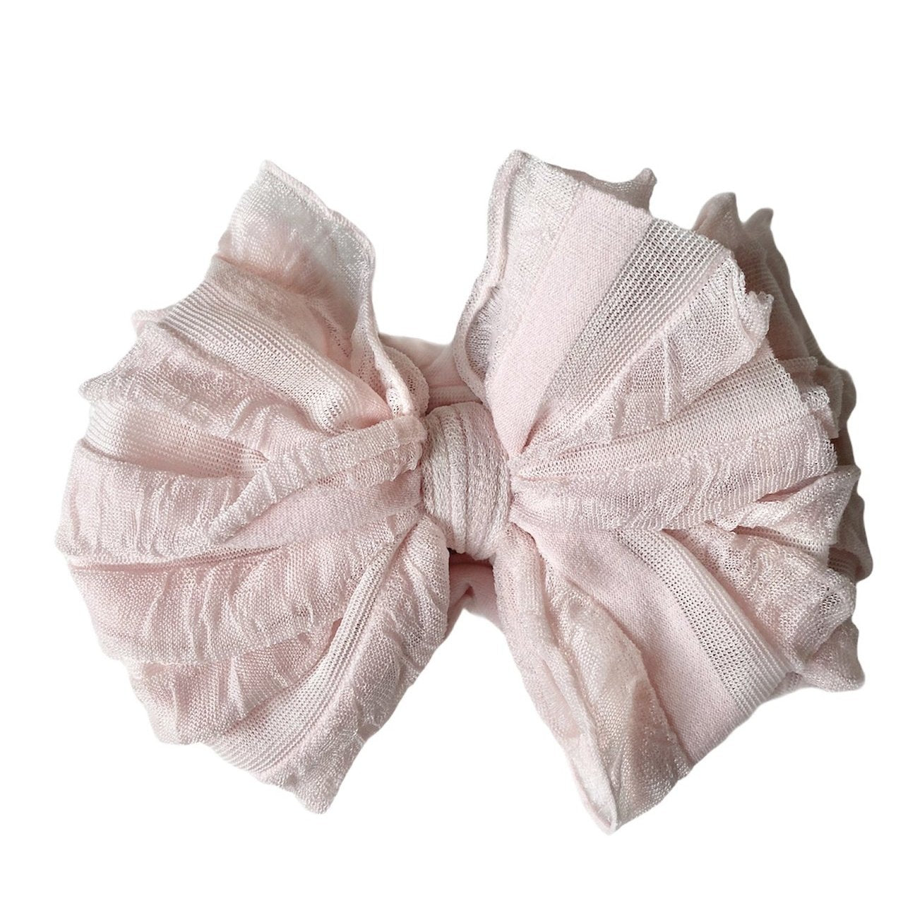 In Awe Couture Sweet Pink Ruffle Headband-IN AWE COUTURE-Little Giant Kidz