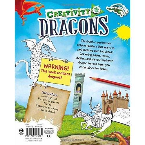 Ingram Publishing: Creativity on the Go: Dragons (Paperback)-INGRAM PUBLISHER SERVICES-Little Giant Kidz