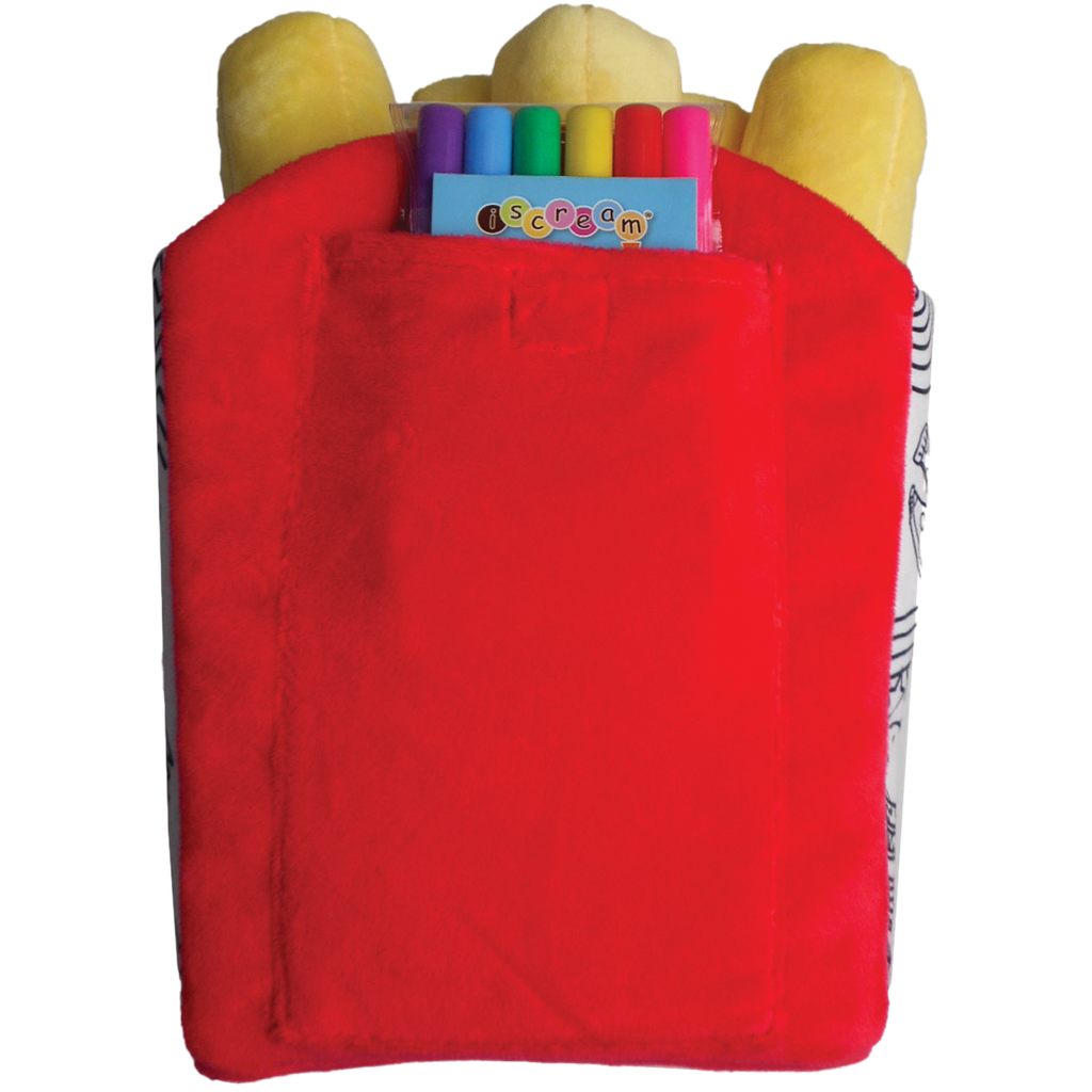 Iscream Fries Color Me Pillow-Iscream-Little Giant Kidz