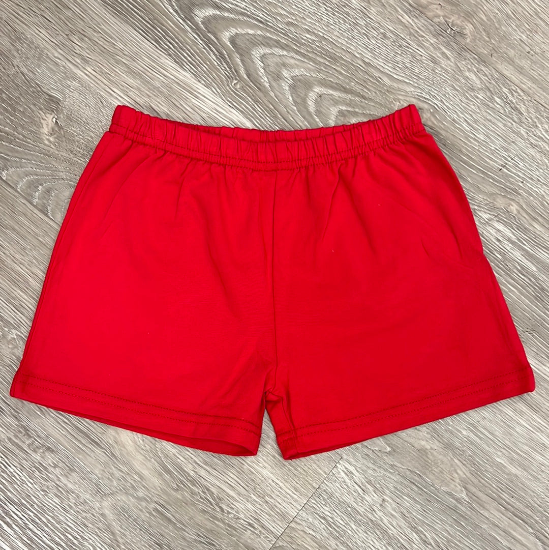 Itsy Bitsy Knit Shorts - Red-Itsy Bitsy-Little Giant Kidz