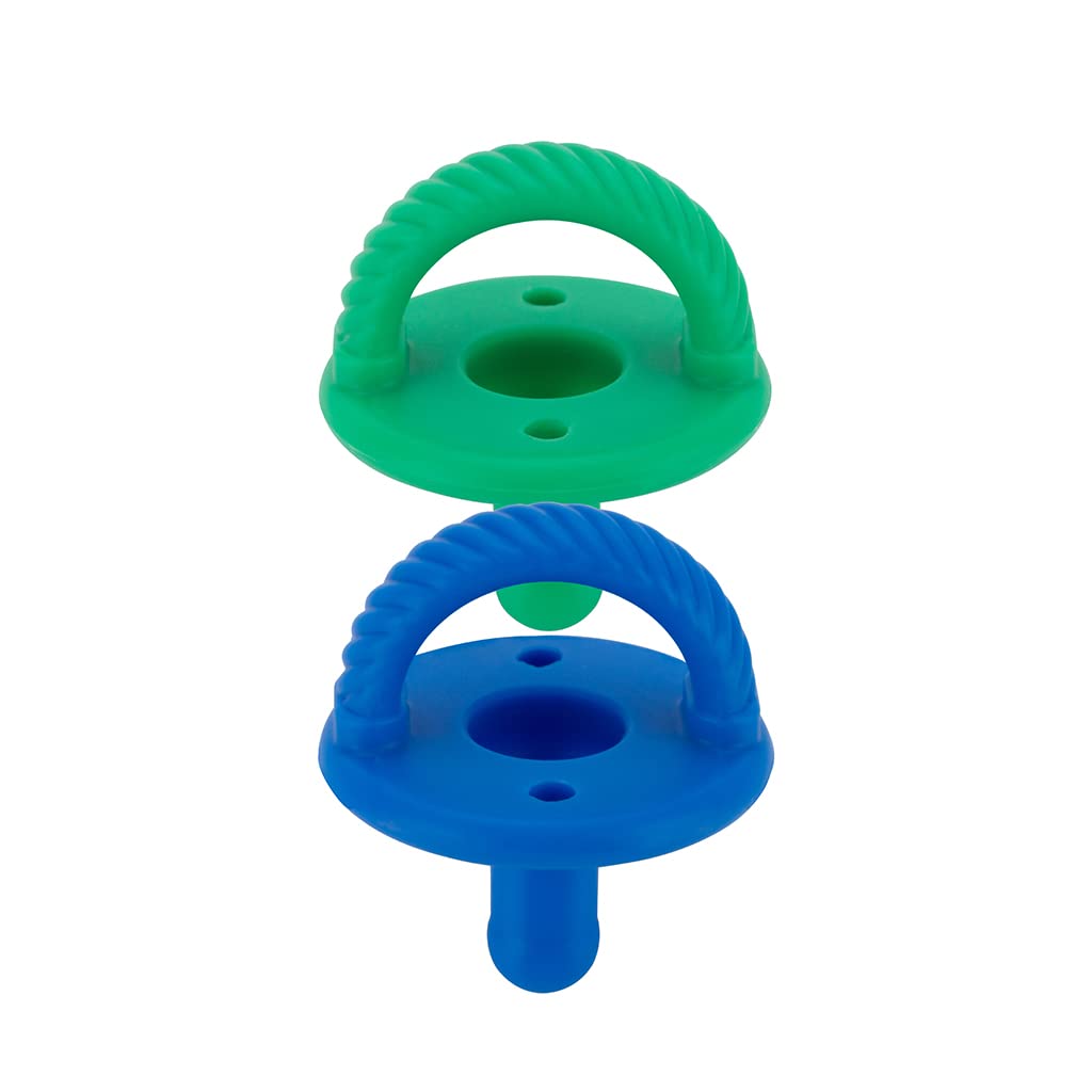 Itzy Ritzy Sweetie Soother™ - Pacifier 2-Pack - Hero Blue + Clover-ITZY RITZY-Little Giant Kidz
