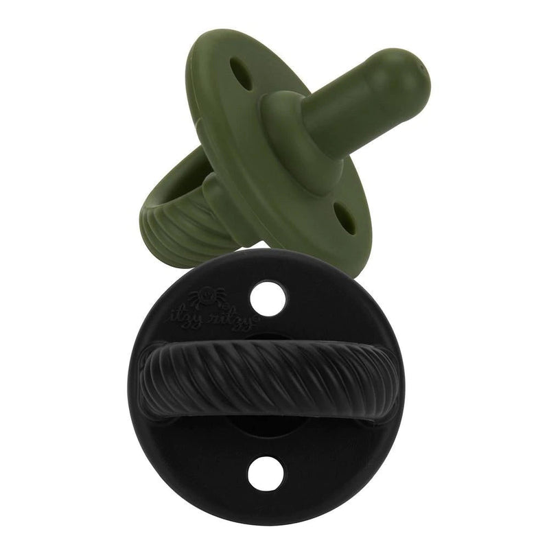 Itzy Ritzy Sweetie Soother Pacifier Set (2-Pack) - Camo & Midnight Cables-ITZY RITZY-Little Giant Kidz