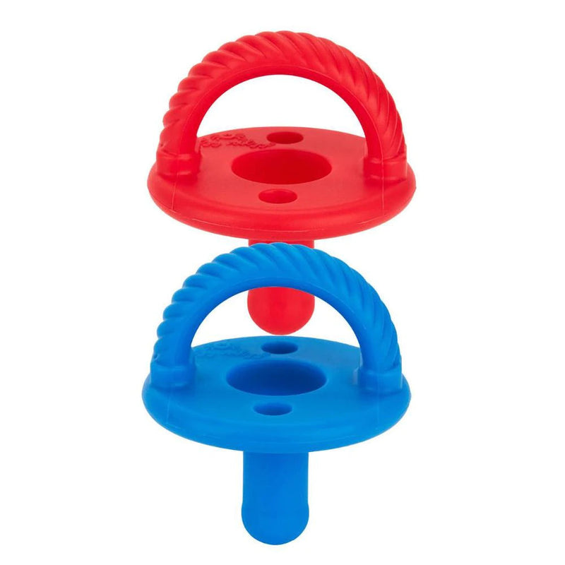 Itzy Ritzy Sweetie Soother Pacifier Set (2-Pack) - Hero Red & Hero Blue Cables-ITZY RITZY-Little Giant Kidz